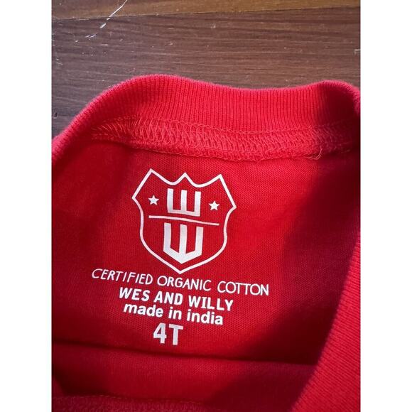 Wes and Willy Kids SS Organic Cotton Tee Shirt Maryland Terrapins Size 4T NWT - Picture 5 of 7